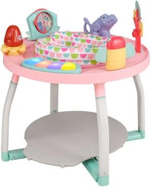 Costway 5-in-1 Baby Activity Center Interactive Bounce Seat with Removable Toys-Pink