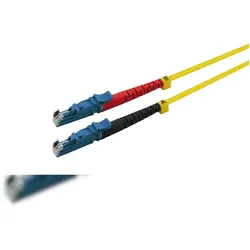 Helos LWL Patchkabel E2000®/E2000® (LSH) Duplex 9/125μm OS2 gelb 2,0m