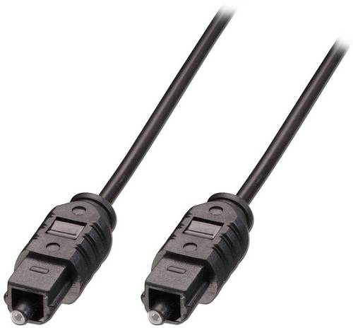 LINDY 35210 Toslink Audio Anschlusskabel [1x Toslink-Stecker (ODT) - 1x Toslink-Stecker (ODT)] 0.50 m Schwarz