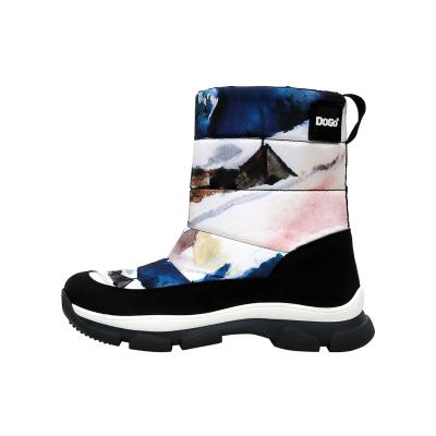 Snowboots DOGO "Nortia Winterboot / Snowboot Snow And Ink Damen Stiefeletten", Damen, Gr. 39, Normalschaft, schwarz, Polyurethan, Schuhe Snowboots, Handgefertigt