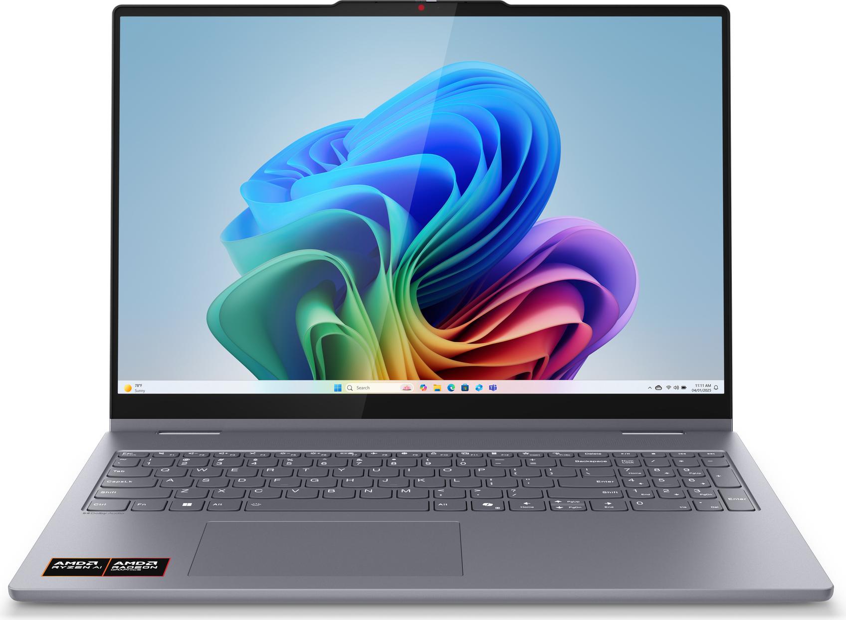 Lenovo IdeaPad 5 2-in-1 16AKP10 Copilot+ PC, AMD Ryzen AI 5, 2 GHz, 40,6 cm (16"), 1920 x 1200 Pixel, 16 GB, 1 TB