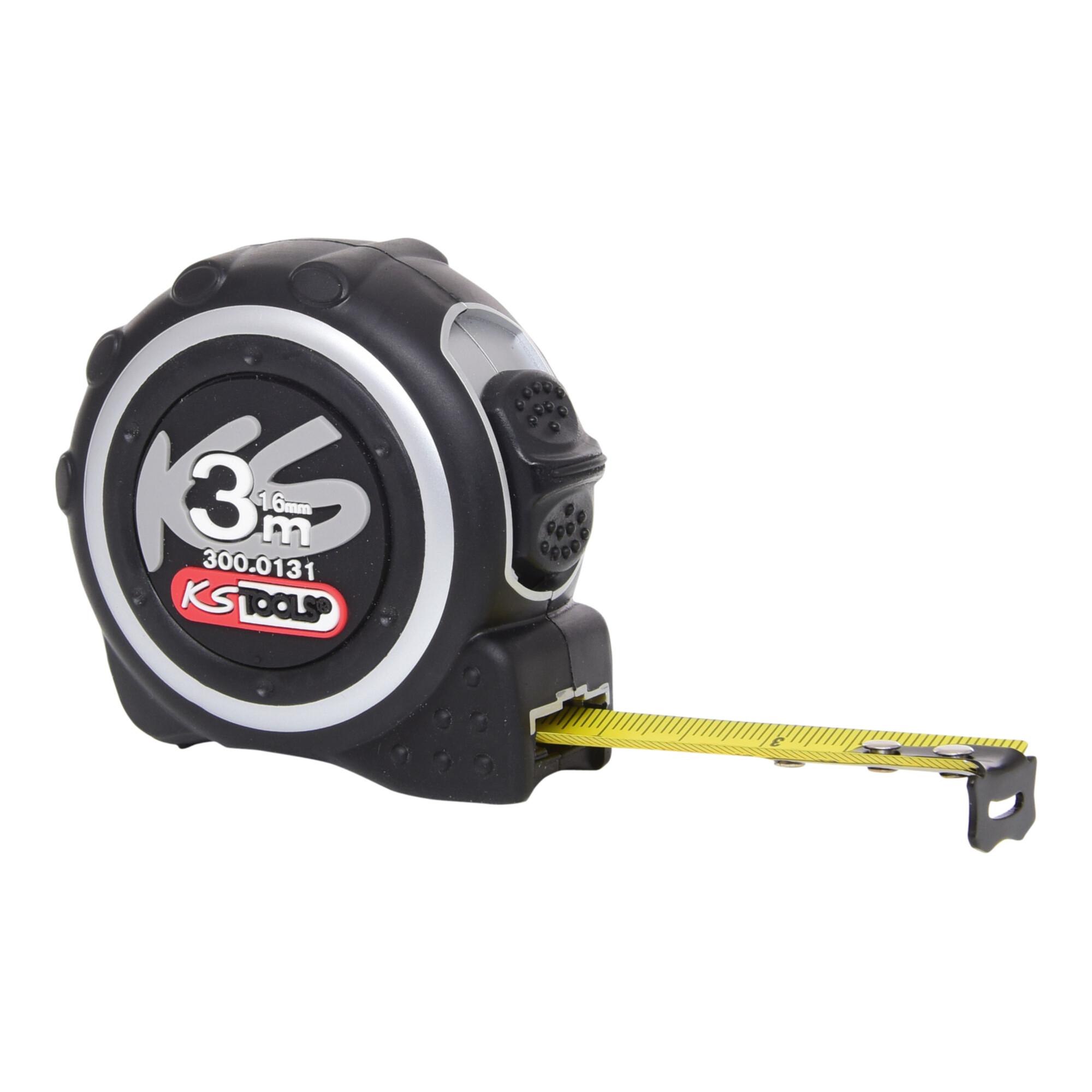 KS Tools Bandmaß mit Feststeller,schwarz-grau, 3m (300.0131)