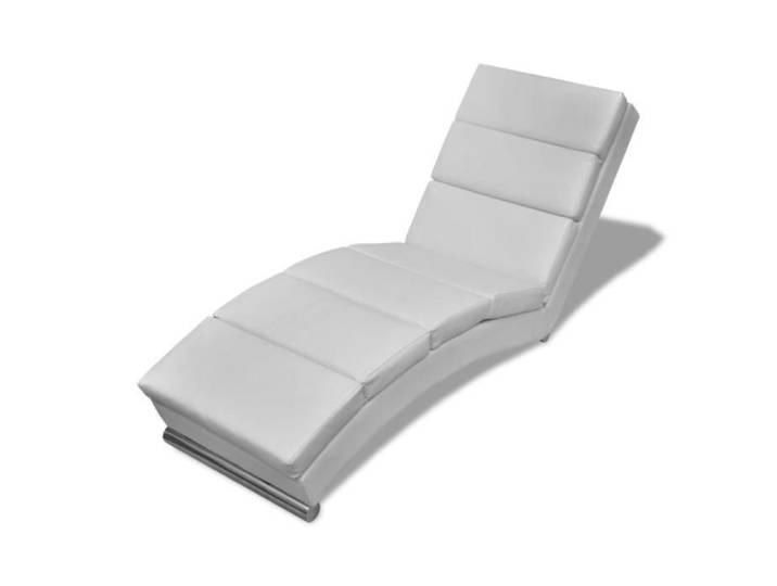 Chaise longue Blanc Similicuir