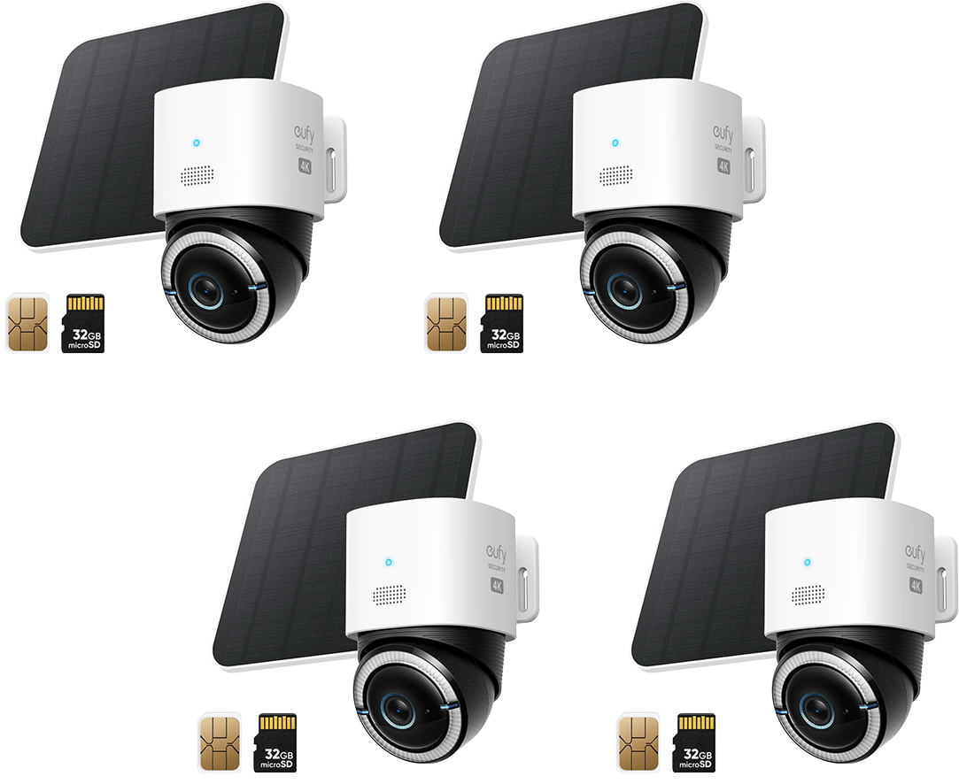 Anker eufy 4G LTE Kamera S330 (4er‑Pack)