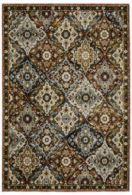 Style Haven Adalynn Traditional Panel Medallions Red/ Multi Area Rug