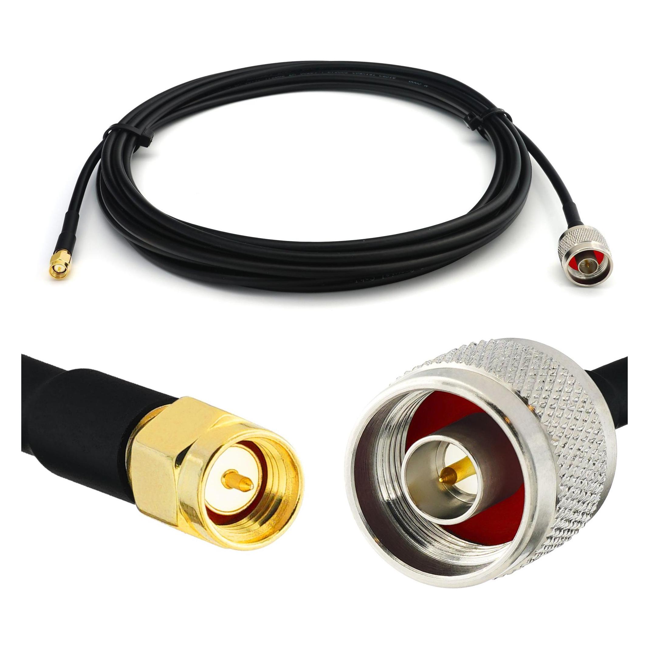 Rangeful N Male to SMA Male 30cm RG58/U Coaxial Cable RG58-NM-SM-0.3 (RG58-NM-SM-0.3)
