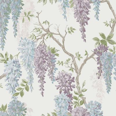 Vliestapete LAURA ASHLEY "Wisteria", rosa, B:0,52m L:10m, Vlies, Tapeten, FSC zertifiziert, mit lebhaftem Druck, 10 Meter Länge