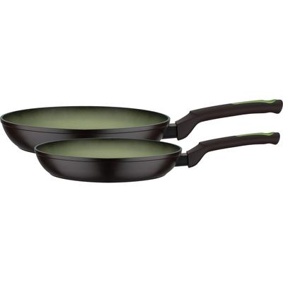 Pfannen-Set GSW "Avocado", grün (schwarz, olivgrün), Ø:28cm, Pfannen, Induktion