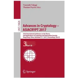 Advances in Cryptology - ASIACRYPT 2017, Fachbücher von Tsuyoshi Takagi, Thomas Peyrin