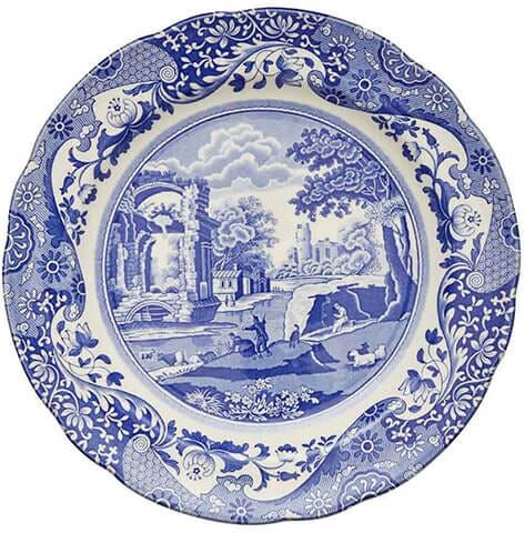 Spode Blue Italian Set of 4 27cm Plates