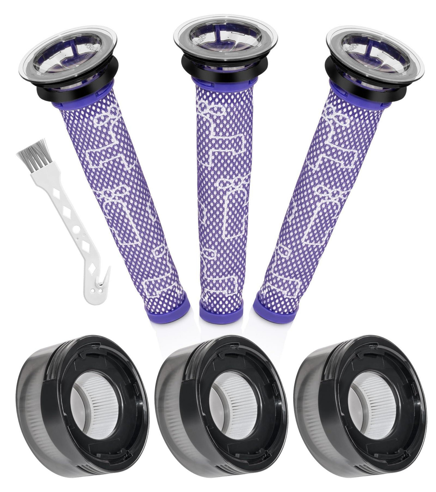 Dripio 6-delig filtersysteem voor Dyson V8 Cyclone, V8 Focus en V8 Advanced