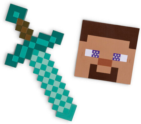 Minecraft Kinder-Set Diamantschwert & Maske „Steve“