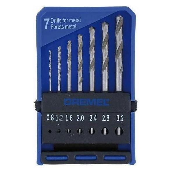 Dremel Präzisions-Bohrersatz Ø 0,8 / 1,2 / 1,6 / 2,0 / 2,4 / 2,8 / 3,2 mm (7 Stück) (0.8 mm, 1.2 mm, 1.6 mm, 2 mm, 2.4 mm, 2.8 mm, 3.2 mm) (2615062832)