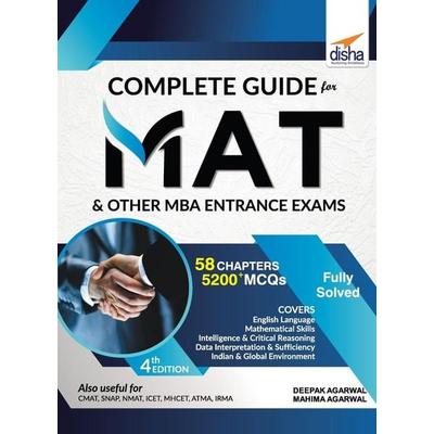 Complete Guide for MAT and other MBA Entrance Exams 4th Edition, Taschenbuch von Disha Experts, Disha Publication, 978-93-89187-52-6