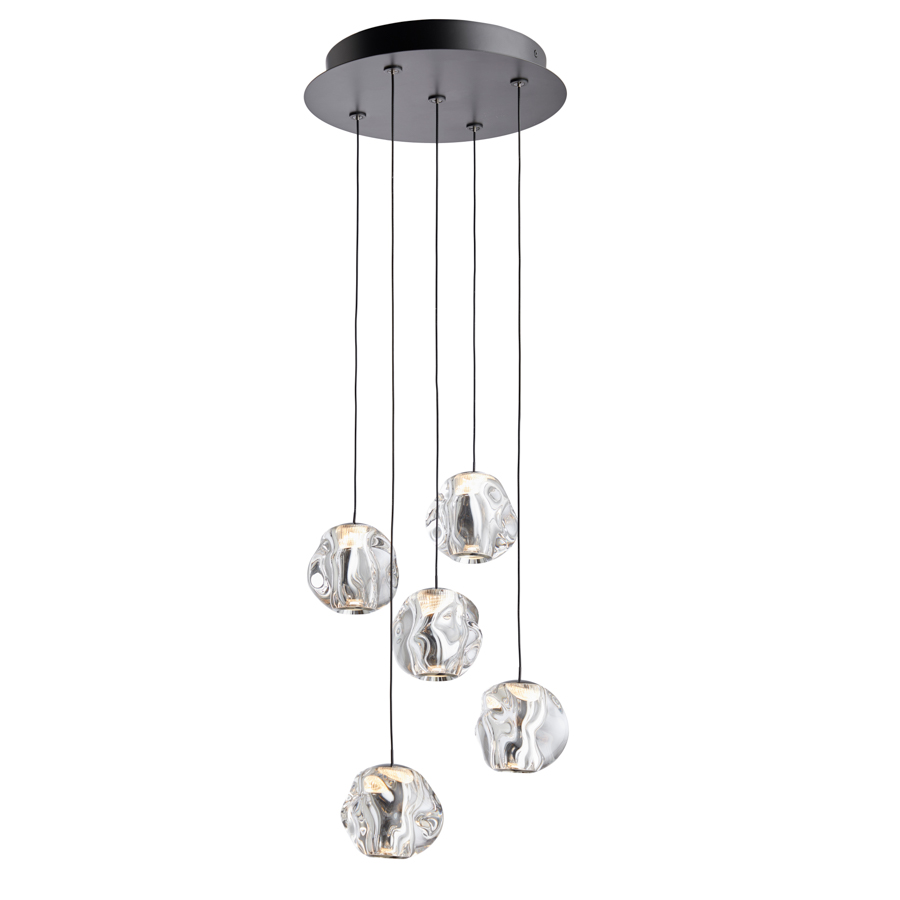 LOOM Design 5-flammig LED-Pendelleuchte ICE BALL 856-005 5712802226438