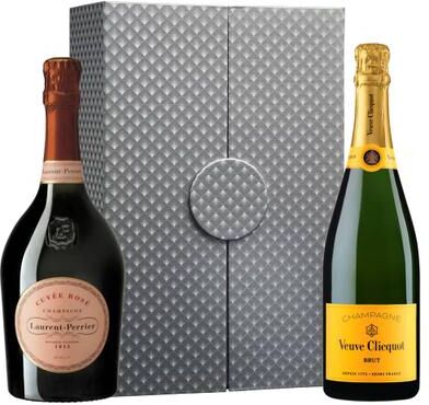 Wine.com """Champagne Icons with Silver Gift Box"""