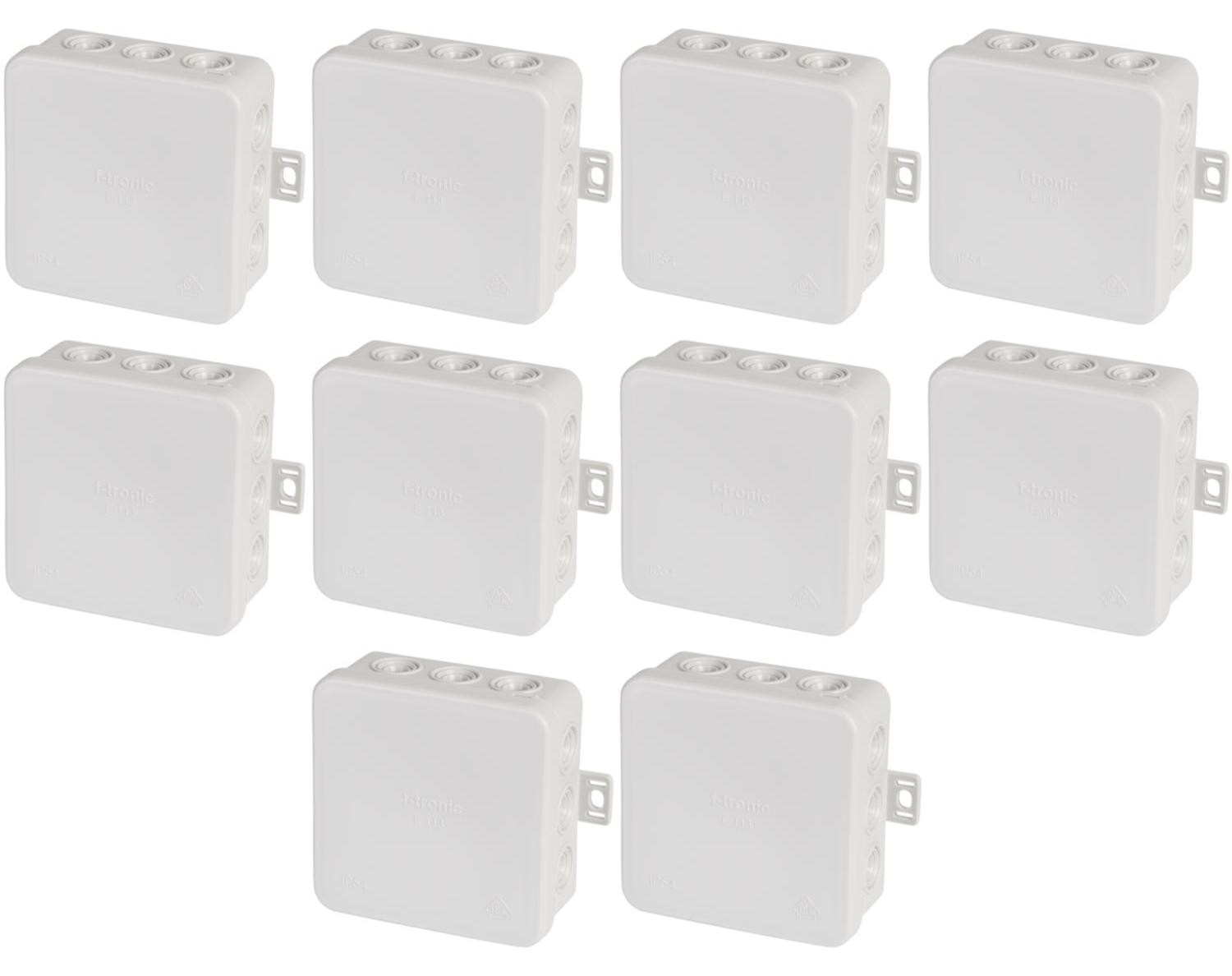 Unitec F-Tronic FR verdeeldozen model E113 IU wandmontage grijs, 10 stuks
