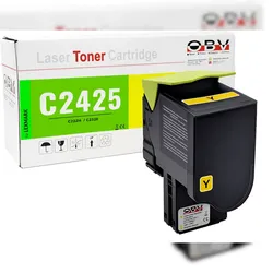 OBV Toner Gelb XL kompatibel zu Lexmark C2425dw - Ersetzt C232HY0 - ca. 2.300 Seiten
