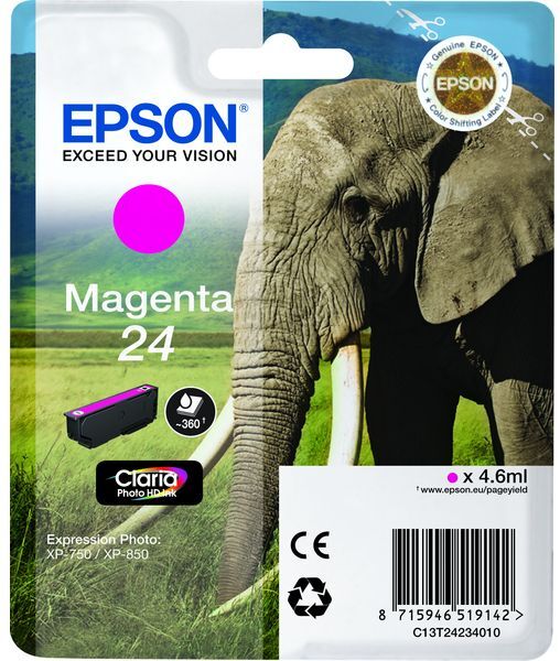 Epson 24 (C13T24234012) - Magenta - Cartouche d'encre Magenta