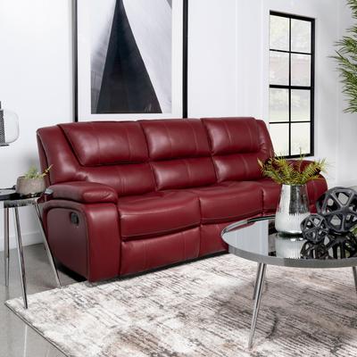 Coaster Camila Upholstered Motion Reclining Sofa