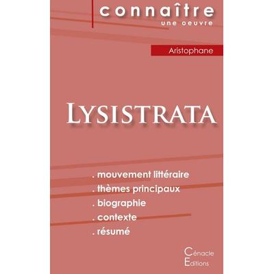 Fiche de lecture Lysistrata (Analyse littéraire de référence et résumé complet), Taschenbuch von Aristophane, Les éditions du Cénacle,