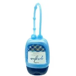Anhänger für Hand-Desinfektionsgel - Blue Pearl mit Rückseite