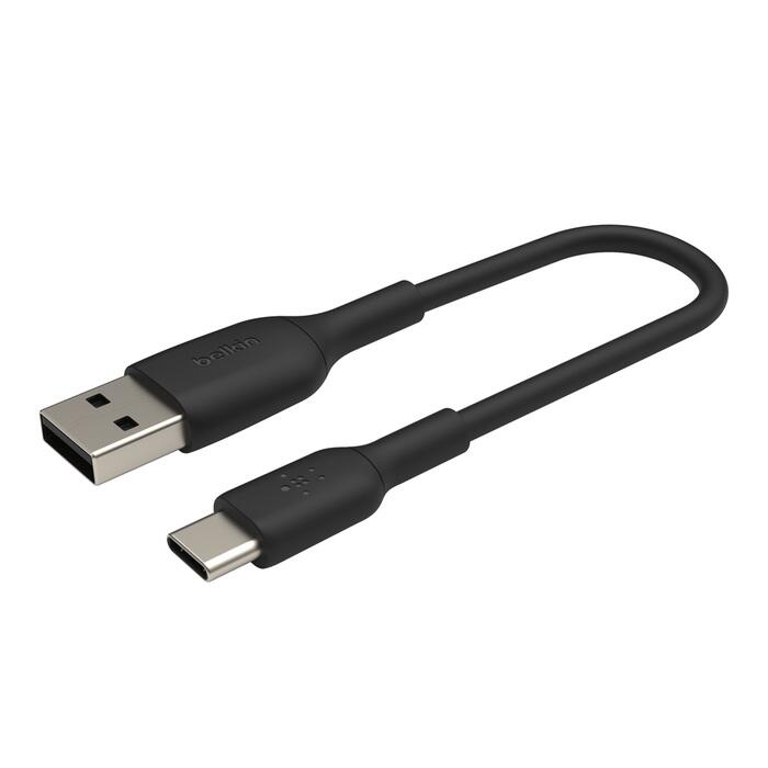 Belkin BoostCharge 15 cm USB-C/USB-A Kabel, schwarz CAB001BT0MBK
