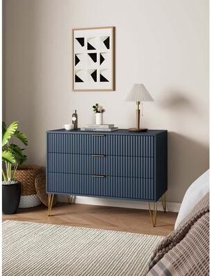 "Manhattan Comfort Dumbo 35"" Fluted Dresser (3-Drawer)"