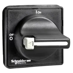 Schneider Electric KBF1PZ Front-Drehgriff KBF, für VN-12, VN-20, V02-V2, schwarzer Griff