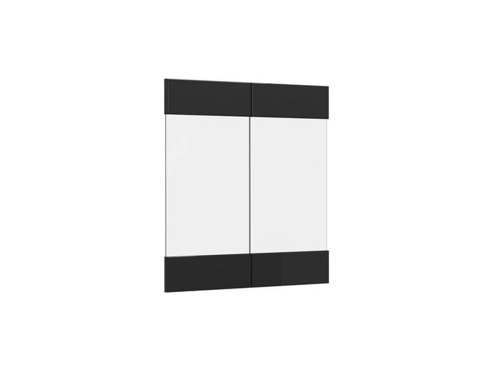 Vicco Küchenfront R-Line Schwarz Hochglanz 59.2 x 59 cm Möbelfront für den Hängeglasschrank, Holzwerkstoff, Rechteckig, 59.2x59x1.6 cm, Küchen, Küchenmöbel, Küchenschränke, Küchenoberschränke