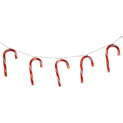 Lichterkette LED ZUCKERSTANGE - bunt