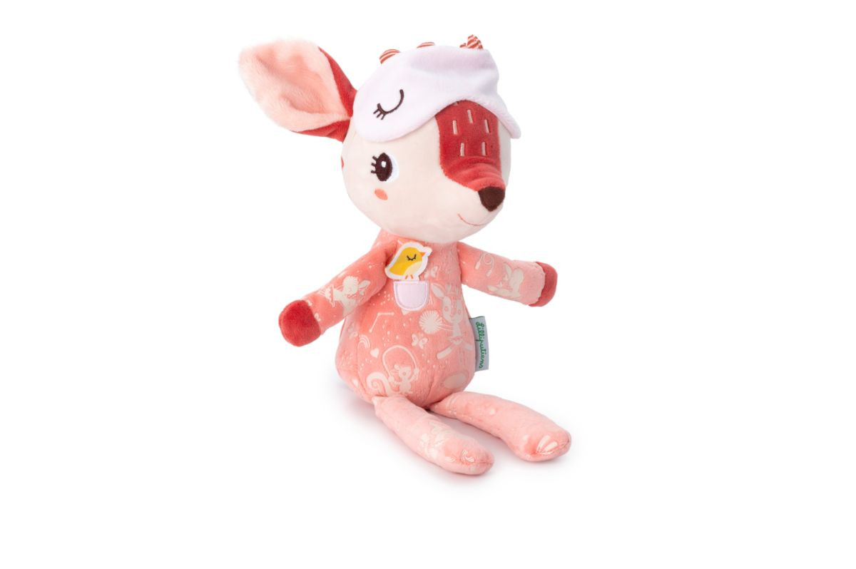 Lilliputiens Knuffel Stella slaapvriendje met glow-in-the-dark pyjama, 30 cm