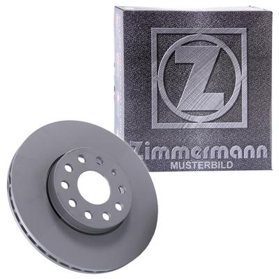 Zimmermann Bremsscheibe Vorderachse Belüftet [Hersteller-Nr. 100.1242.20] für Seat, Audi, Skoda