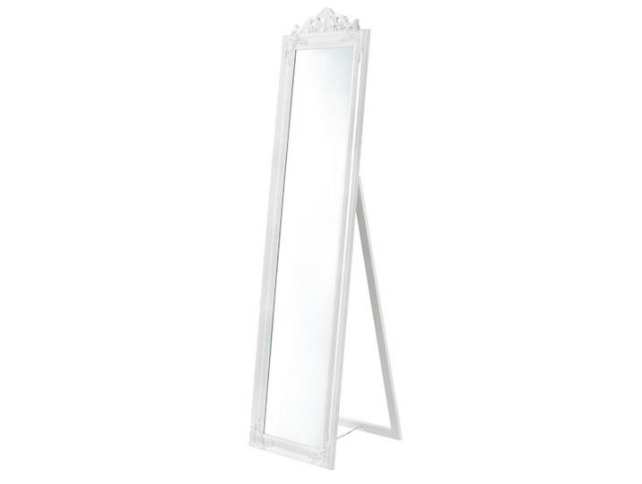 [en.casa] Standspiegel Arezzo, Weiß, Glas, Rechteckig, 28.5x160x140 cm, Spiegel, Standspiegel