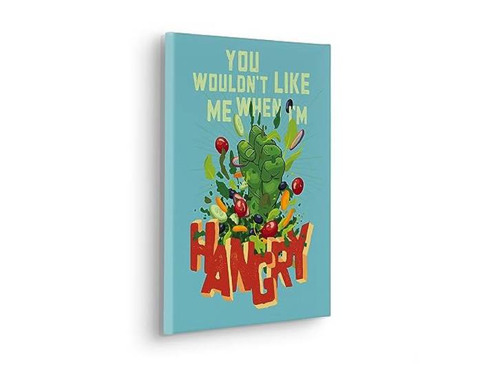 Komar Komar Keilrahmenbild - Marvel Hangry - Größe 30 x 40 cm - Kinderzimmerbild, Wandbild, Kinderzimmer