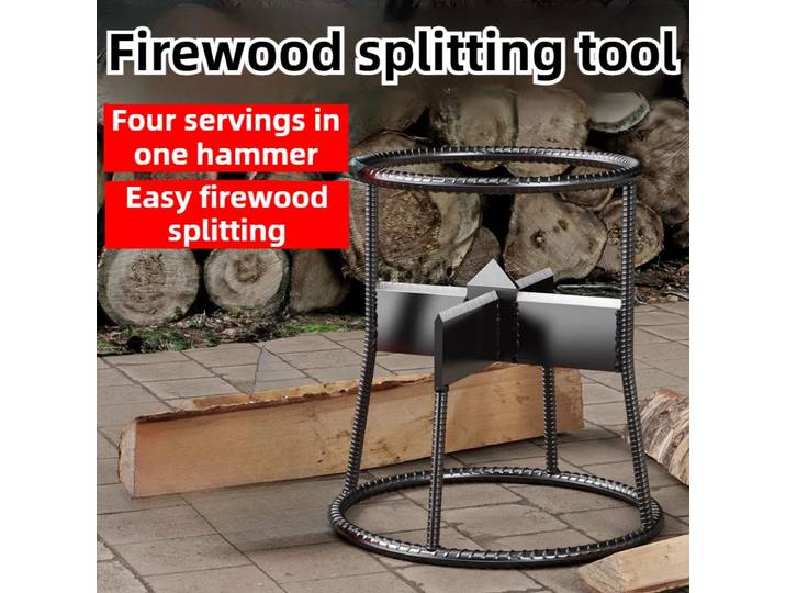 Séparateur de bois Portable professionnel, séparateur de bûches multifonction croisé, diviseur de bois de chauffage pour l'extérieur, outils de maison en bois