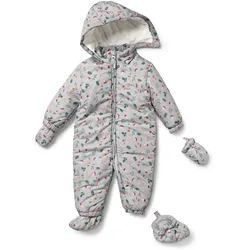 Tchibo - Baby-Winteroverall - Baby - Gr. 50/56 - hellgrau/print