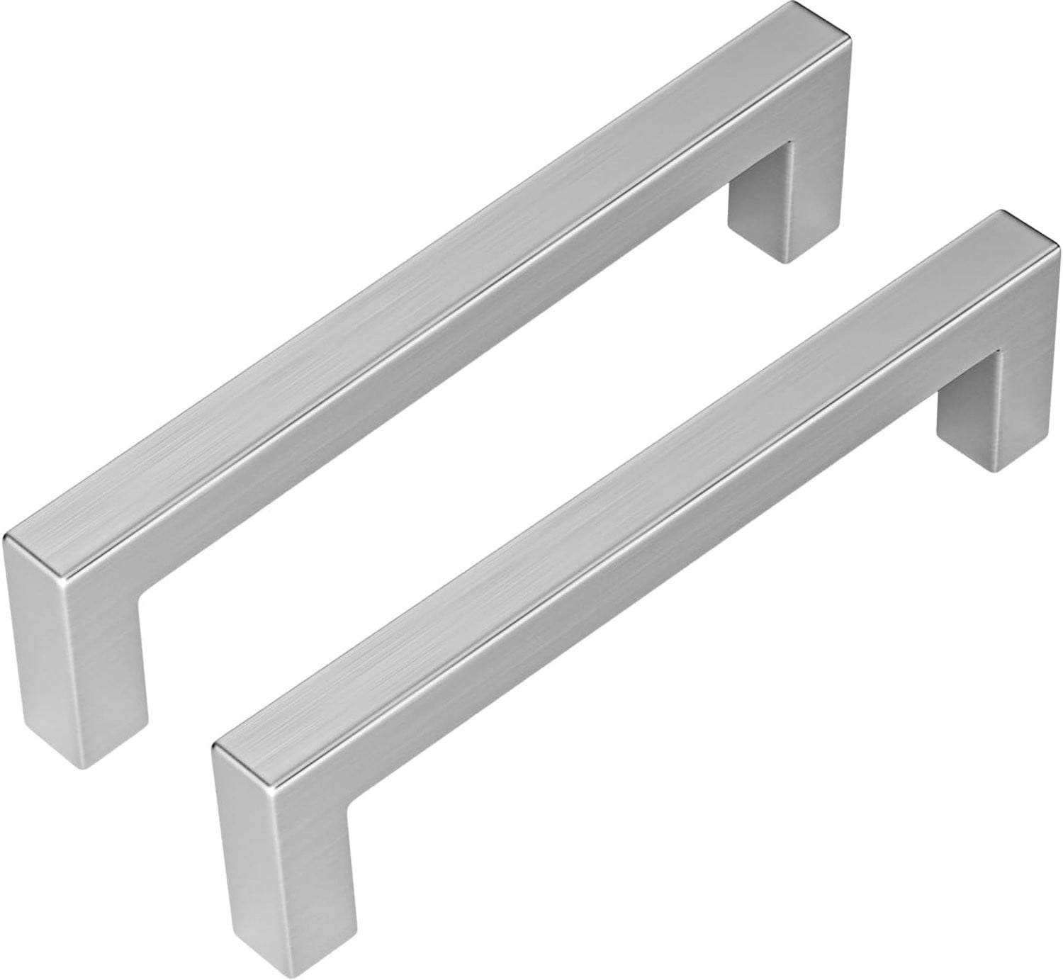 Moderne RVS Kastgrepen Geborsteld Nikkel 128mm Hart-op-Hart