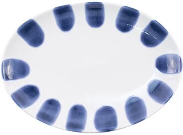 viva by VIETRI Santorini Dot Small Oval Platter