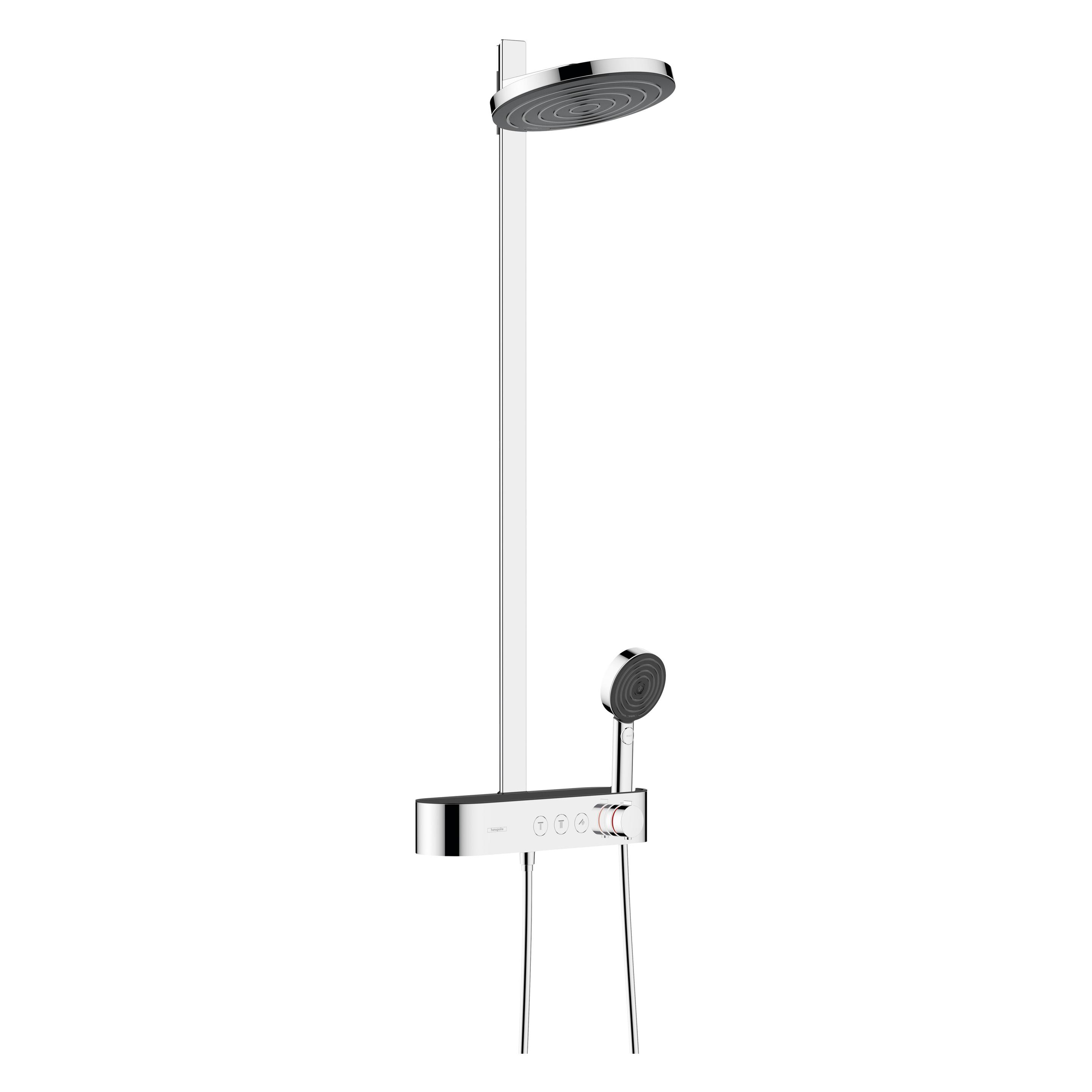 hansgrohe Showerpipe 260 2jet mit ShowerTablet Select 400 Dito: mit EcoSmart, : Farbe - Chrom (24241000)