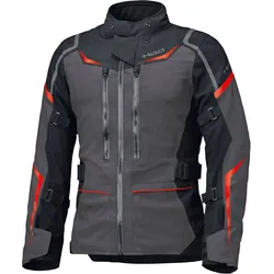 Held Tavino, Textiljacke wasserdicht - Dunkelgrau/Schwarz/Rot - M