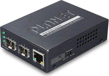 Planet Technology 10/100/1000Base-T to Dual 1000Base-X SFP (1 TP, 2