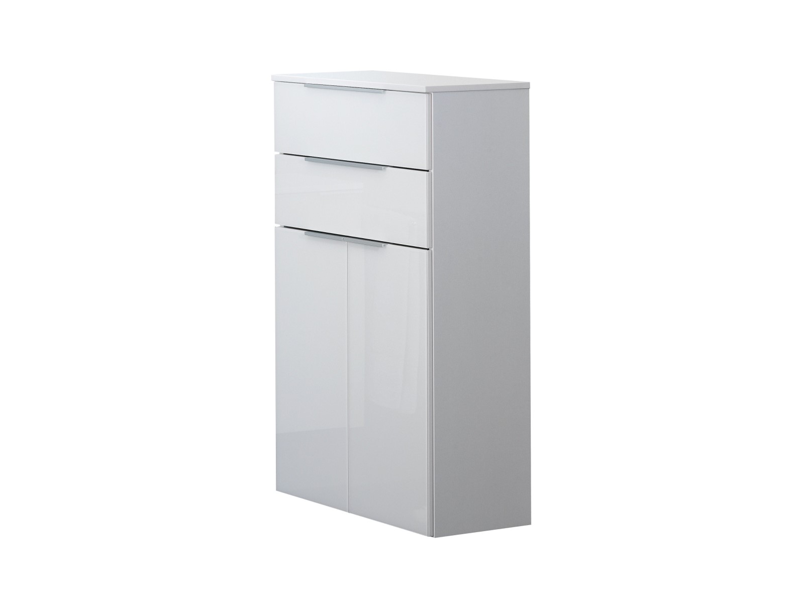 FACKELMANNGMBH KARA White Midischrank 2 Türen,2 Schubl., 61x106,5x32 16889668