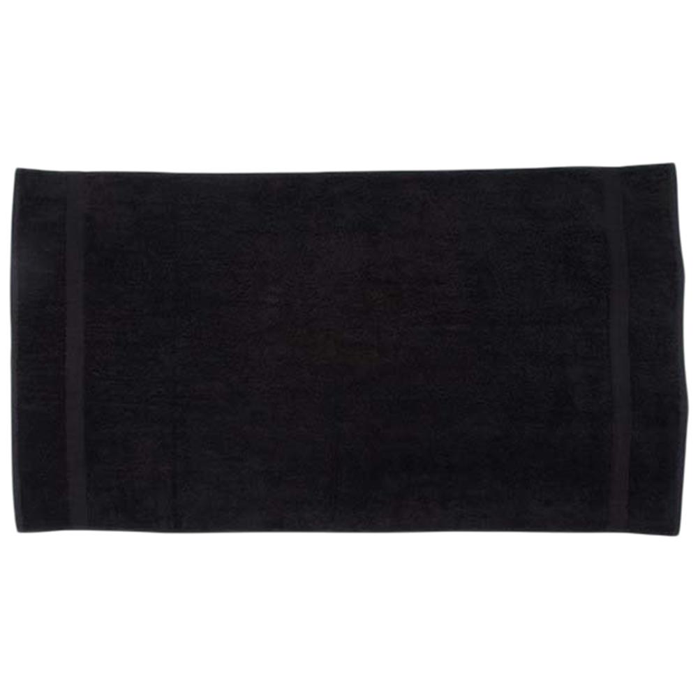 Towel City Luxe badhanddoek (Zwart)