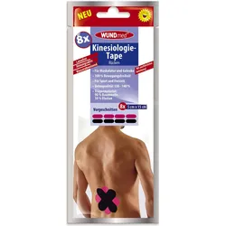 WUNDmed® Kinesiologie Tape Rücken schwarz 8 St.