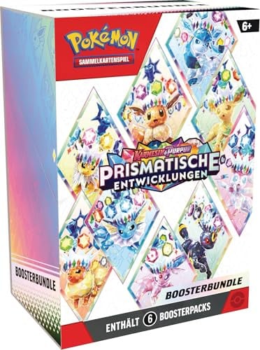 Pokémon Boosterbundle Karmesin & Purpur – Prismatische ontwikkelingen (6 boosterpacks)