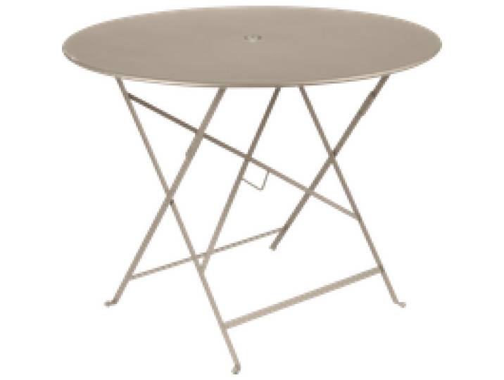 Table Ronde Pliante Ø96 cm Bistro en Acier