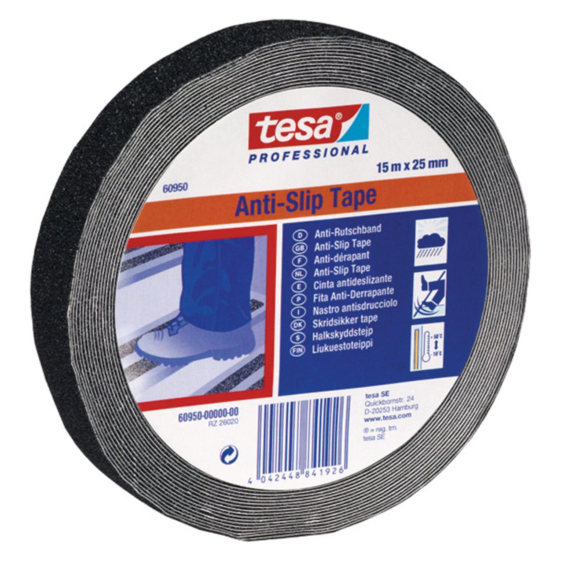 tesa Anti-Rutsch Klebeband, 15x 25mm, transparent (25 mm) (60952-00000-01)