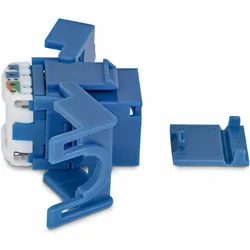 StarTech .com C6KEYTL180BL24PK, Flach, Blau, RJ-45, Buchse, Buchse, 10GBase-T (Keystone Modul), Zubehör Netzwerk