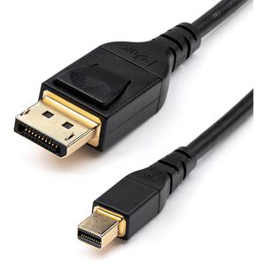 StarTech Displayport-Kabel DP14MDPMM2MB, 8K UHD, DP 1.4, Mini-DP auf DisplayPort, 32,4 Gbit/s, 120Hz, 2 m